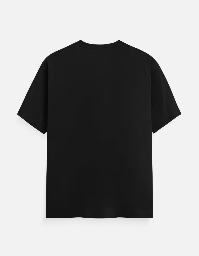 Elvanoir Luxe Crew unisex black crewneck t-shirt, showcasing premium craftsmanship and timeless simplicity.